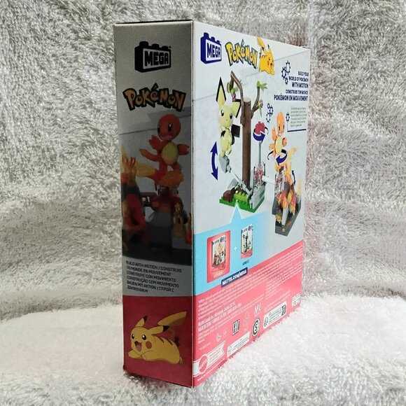 MEGA BLOKS Pokemon Charmander's Fire-Type Spin Made with Motion 81 Piece Set!! - Picture 3 of 5